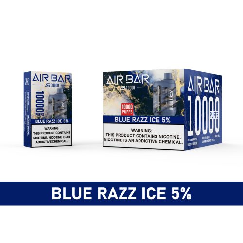 Air Bar AB10000 Disposable Vape 10 Pack 18mL Best Flavor Blue Razz Ice